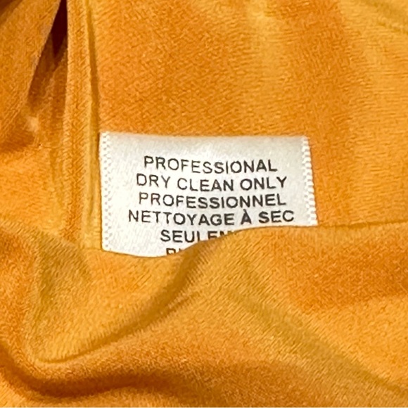 Misa Los Angeles Teget Draped Cocktail Dress Gold Goldenrod Small New with Tag - Picture 13 of 14